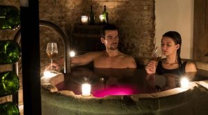 benefits of red wine bath